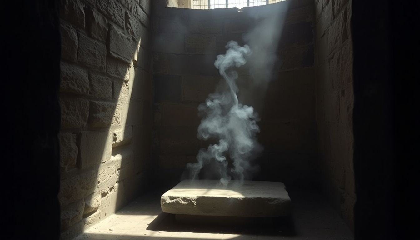 An ancient Stone of Anointing in the Church of the Holy Sepulchre.