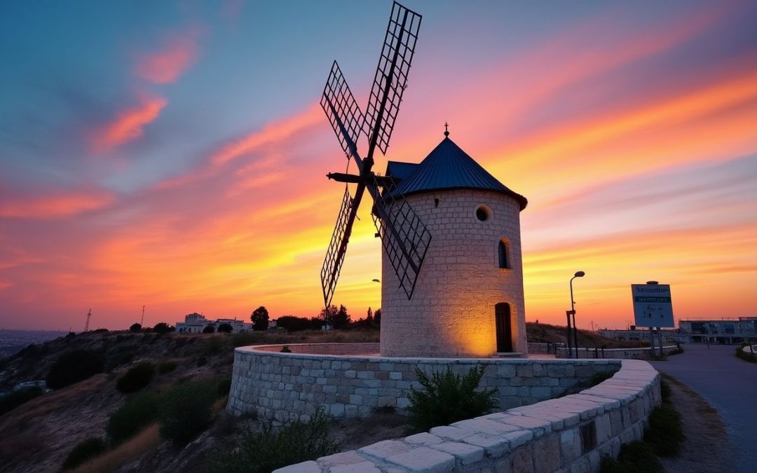 Montefiore Windmill in Jerusalem