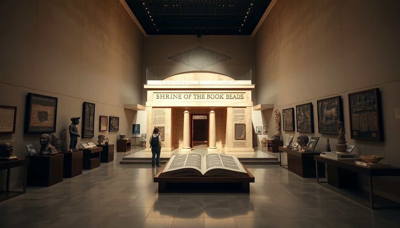 The Shrine of the Book houses the Dead Sea Scrolls in Jerusalem.