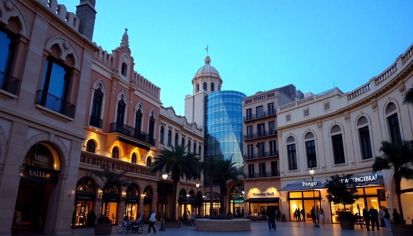 A photo of Mamilla Mall showcasing modern luxury and historic charm.