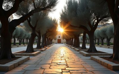 The Garden of Gethsemane in Jerusalem